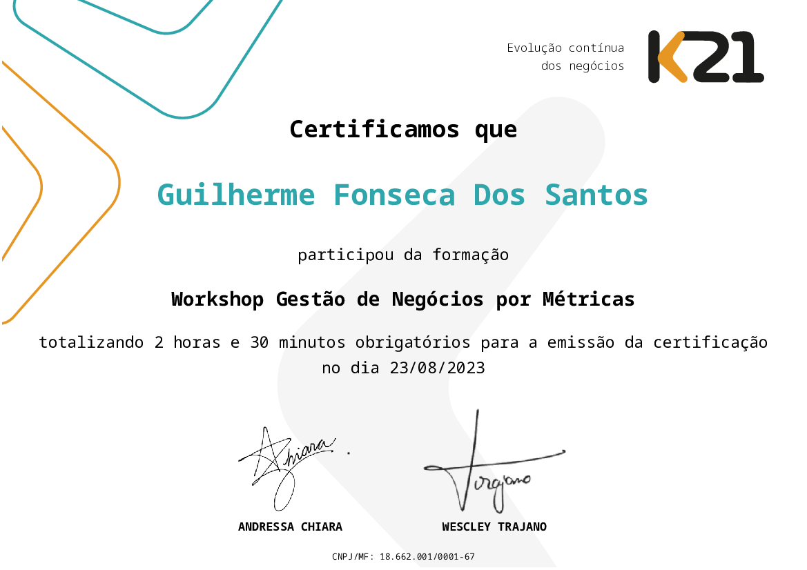 Certificado K21